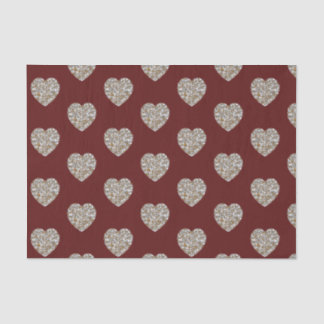 Mooie wit en goud marmeren textuur hart tissuepapier