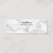Mooie wit marmeren mini-oorbellen display Kaarten Mini Visitekaartje (Voorkant)