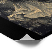 Mooie Witch Gothic Fantasy Vampire Moonlight Poster (Hoek)