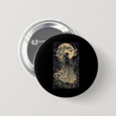 Mooie Witch Gothic Fantasy Vampire Moonlight Ronde Button 5,7 Cm (Voorkant /achterkant)