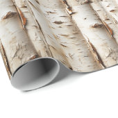 Mooie witte berkenboomstammen cadeaupapier (Rol Hoek)