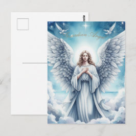 Mooie Witte Beschermengel Briefkaart