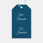 Mooie witte beschermengel cadeaulabel (Achterkant)