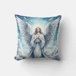 Mooie witte beschermengel kussen