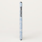 Mooie witte blauwe paisley patroon Case-Mate iPhone case (Achterkant/links)