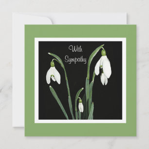 Mooie witte bloem bloemenkunst sympathie kaart