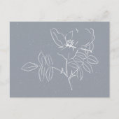Mooie Witte Bloem Doodle Briefkaart (Voorkant)