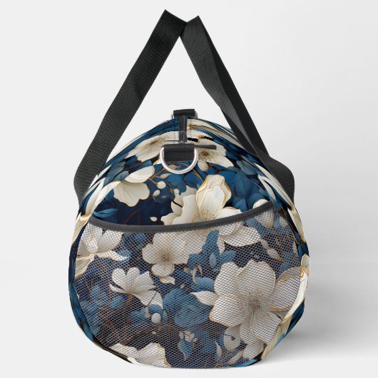 Mooie witte bloem plunjezak (Rechts)