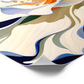 Mooie witte bloem poster (Hoek)