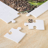 Mooie witte bloemen bloemstuk legpuzzel (Zijkant)