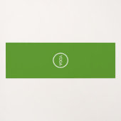 Mooie witte bloemen en groene Planten bladeren Yogamat (Achterkant (horizontaal))