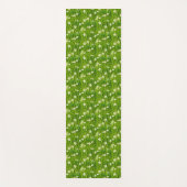 Mooie witte bloemen en groene Planten bladeren Yogamat (Voorkant)