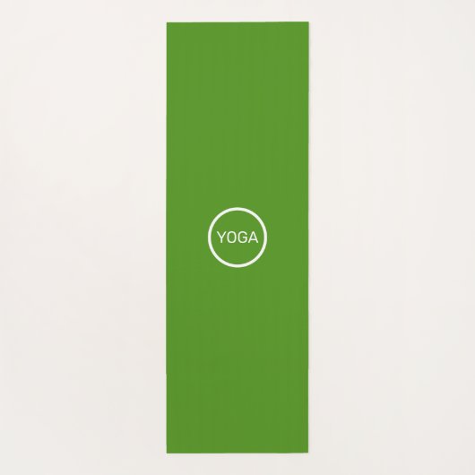 Mooie witte bloemen en groene Planten bladeren Yogamat (Achterkant)