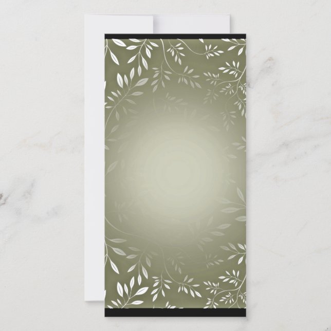 Mooie witte bloemen op zeegroene textuur (Voorkant)