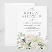 Mooie witte bloemen & salie Vrijgezellenfeest Kaart (Voorkant / Achterkant)