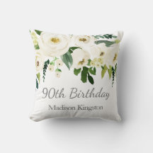Mooie witte bloemen vrouwen 90e verjaardag Gift