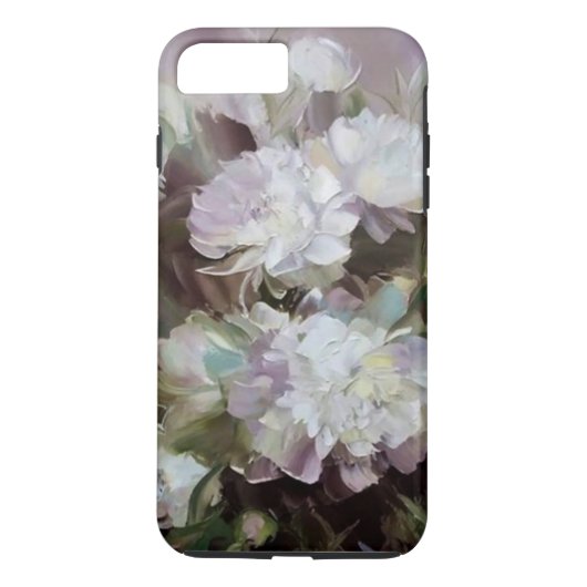 Mooie witte bloemige hortensia's Case-Mate iPhone case (Achterkant)
