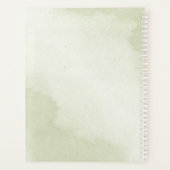 mooie witte bloemrijke groene wedding planner (Achterkant)
