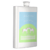 Mooie witte bruiloft paarden op maat flacon (Rechts)