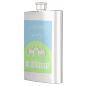 Mooie witte bruiloft paarden op maat flacon (Links)