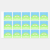 Mooie witte bruiloft paarden op maat labels (Vel)