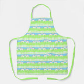 Mooie witte bruiloft paarden patroon schort (Voorkant)