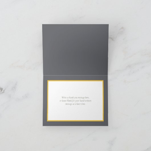 Mooie witte Calla lelies bloemenchic bedankt Kaart (Binnen)