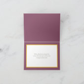 Mooie witte Calla lelies bloemenchic bedankt Kaart (Binnen)