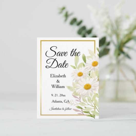 Mooie witte dagen sparen het Briefkaart van de Dat (Staand voorkant)