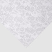 Mooie witte damast bloemenprint tissuepapier (Detail)