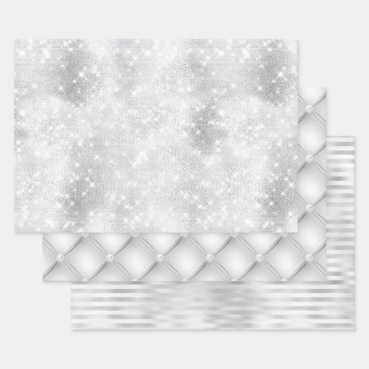 Mooie witte Design bruiloft evenementen Inpakpapier Vel (Set)