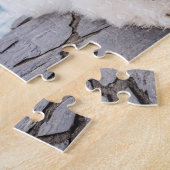 Mooie witte dog meer Louise Canada reizen Legpuzzel (Zijkant)