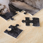 Mooie witte dog meer Louise Canada reizen Legpuzzel (Zijkant)