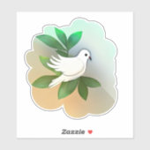 Mooie witte dove sticker (Vel)