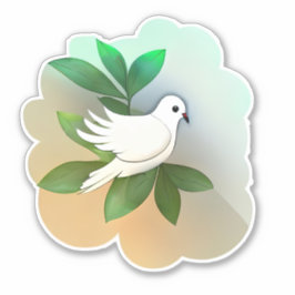 Mooie witte dove sticker