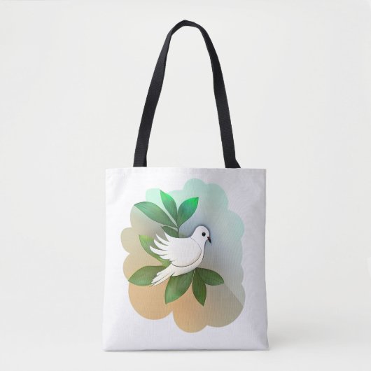 Mooie witte dove tote bag (Voorkant)