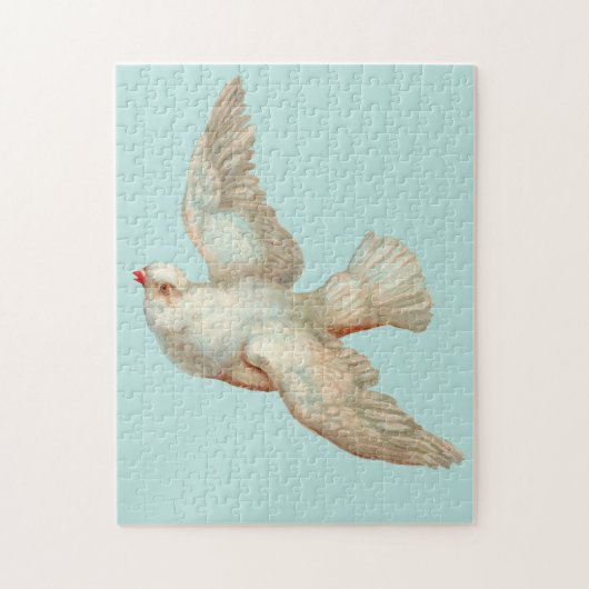 mooie witte duif legpuzzel (Verticaal)
