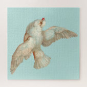 mooie witte duif legpuzzel (Horizontaal)