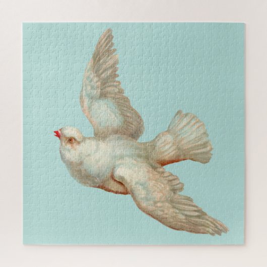 mooie witte duif legpuzzel (Verticaal)