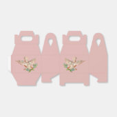 mooie witte duif met kraag in zijn mond bedankdoosjes (Uitgevouwen)