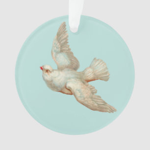 mooie witte duif ornament
