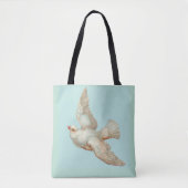 mooie witte duif tote bag (Voorkant)