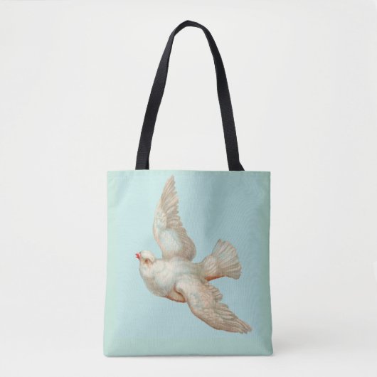mooie witte duif tote bag (Voorkant)