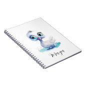 Mooie Witte Eend Spiraal Notebook Notitieboek (Rechterzijde)