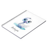 Mooie Witte Eend Spiraal Notebook Notitieboek (Linkerzijde)