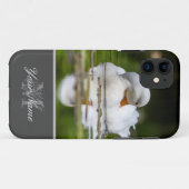 Mooie witte eend zwemt op een tuinvijver. Case-Mate iPhone case (Achterkant (horizontaal))