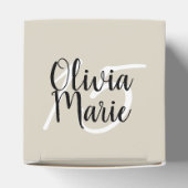 Mooie witte elegante gardenia bedankdoosjes (Bovenkant)