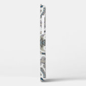 Mooie witte en blauwe arabeske, islamitische patte Case-Mate iPhone case (Achterkant / Links)
