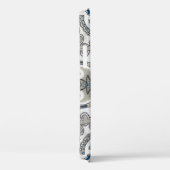 Mooie witte en blauwe arabeske, islamitische patte Case-Mate iPhone case (Achterkant / Rechts)