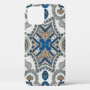 Mooie witte en blauwe arabeske, islamitische patte Case-Mate iPhone case